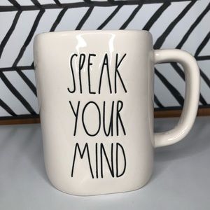 Rae Dunn Artisan Collection By Magenta Mug Coffee Cup SPEAK YOUR MIND